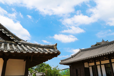 korea traditional houseのeditorial素材