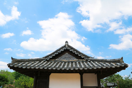 korea traditional houseのeditorial素材