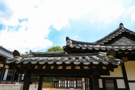 korea traditional houseのeditorial素材