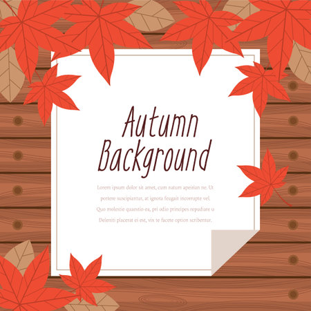 autumn frameのイラスト素材