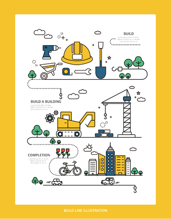 Architectural lines illustrationのイラスト素材