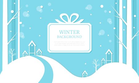 winter backgroundのイラスト素材