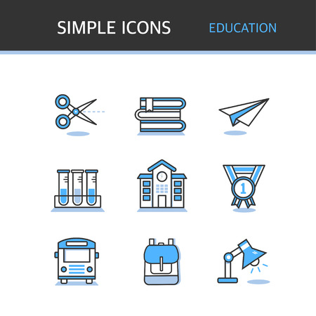 education simple iconのイラスト素材