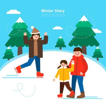 winter storyのイラスト素材