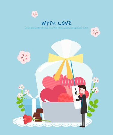 Love illustrationのイラスト素材