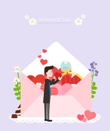 Love illustrationのイラスト素材