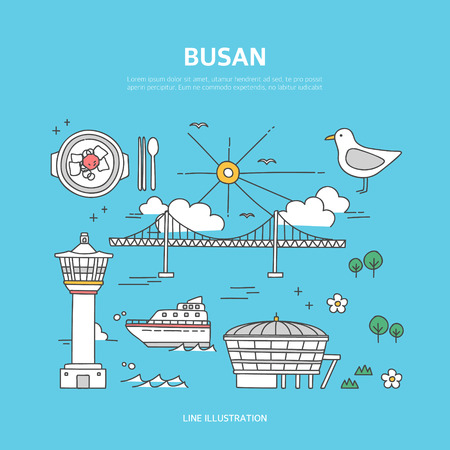 Busan line layer setのイラスト素材