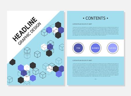 Pattern template designのイラスト素材
