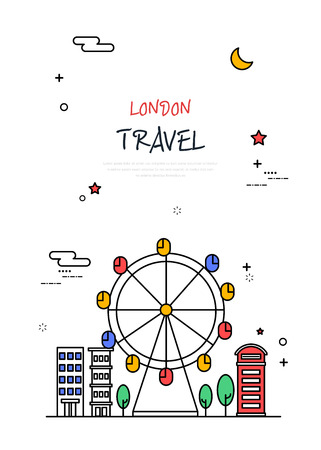 Let's go travel. Vector illustration.のイラスト素材