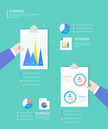 A business infographic illustration.のイラスト素材