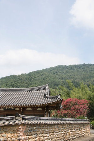 Beautiful traditional house in Koreaのeditorial素材