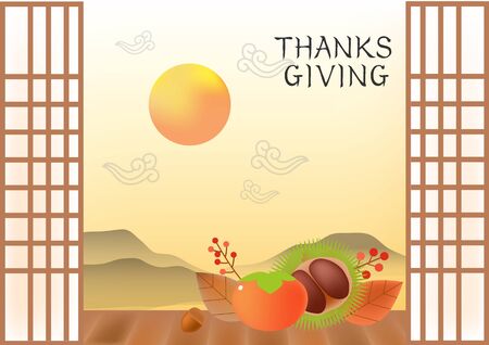 Thanksgiving Illustrationのイラスト素材