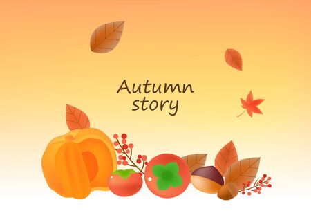 Autumn Illustrationのイラスト素材
