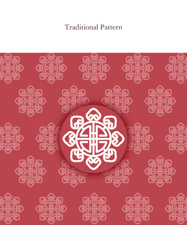 Korean Traditional Pattern Designのイラスト素材