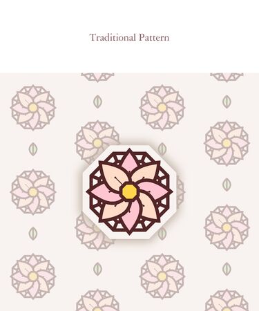 Korean Traditional Pattern Designのイラスト素材