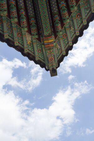 A beautiful Korean templeの写真素材