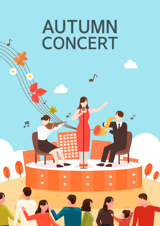 Autumn illustrationsのイラスト素材