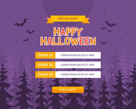 Halloween Day Event Vector illustration.のイラスト素材