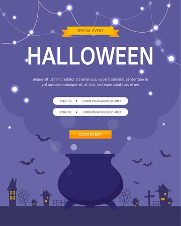 Halloween Day Event Vector illustration.のイラスト素材