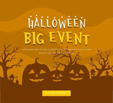 Halloween Day Event Vector illustration.のイラスト素材