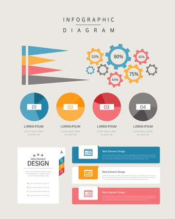 Diagram set.のイラスト素材