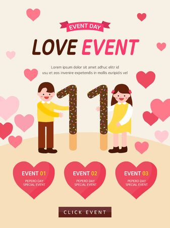 Love Day Eventのイラスト素材