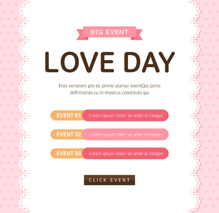 Love Day Eventのイラスト素材