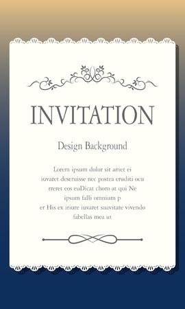 Invitation Designのイラスト素材