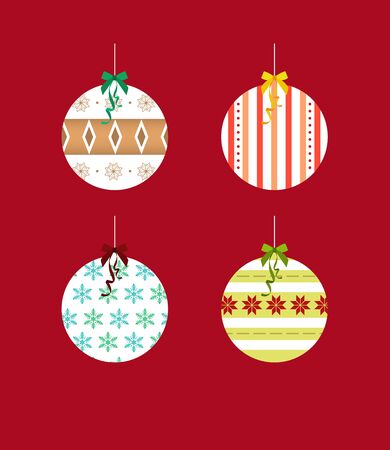 Winter concept tags and images setのイラスト素材