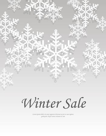Winter sale event designのイラスト素材