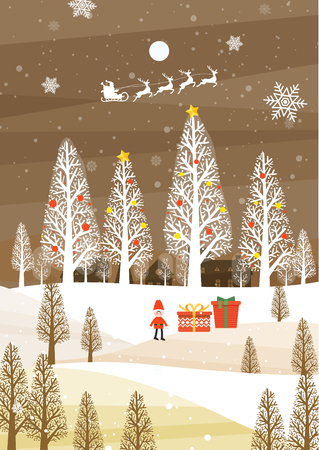 Christmas greeting card design.のイラスト素材