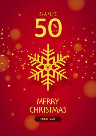 Happy Winter and Christmas illustrationsのイラスト素材