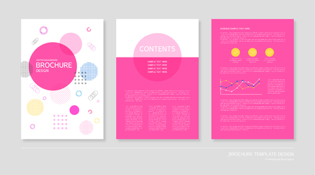 Brochure template design.のイラスト素材