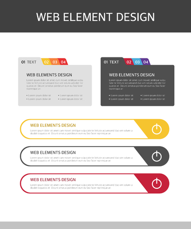Web Elements Design Set.のイラスト素材