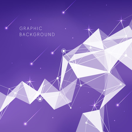 Geometry pattern with violet backgroundのイラスト素材