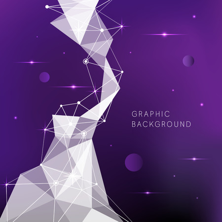 Geometry pattern with violet backgroundのイラスト素材