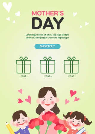 Mother's Day Illustrationのイラスト素材