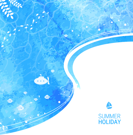 summer background illustrationのイラスト素材