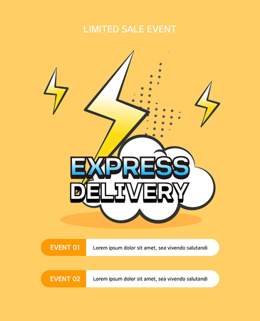 Shopping Event Templateのイラスト素材