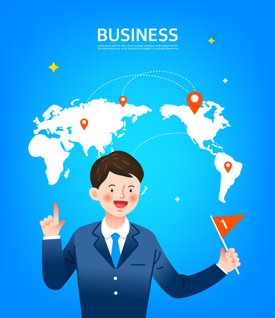 Business situation illustrationのイラスト素材