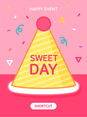 Birthday Event Illustrationのイラスト素材