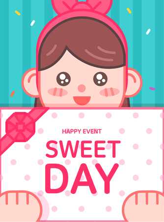 Event illustration of Loveのイラスト素材