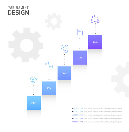 Business design infographicのイラスト素材
