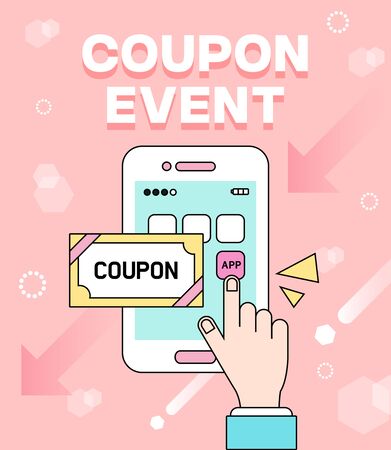 Collection of shopping event illustrationsのイラスト素材