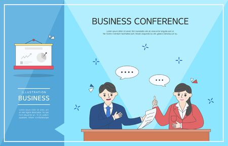 Design of various business situationsのイラスト素材