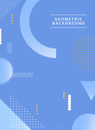 Simple geometric pattern background collectionのイラスト素材