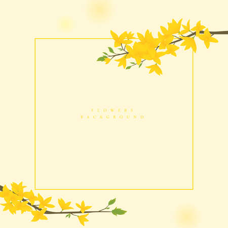 Various Spring Flower Frame Collectionsのイラスト素材