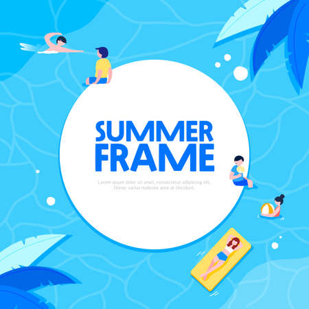 Various summer design templates collectionのイラスト素材