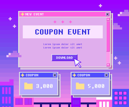 Various Shopping Event Templatesのイラスト素材
