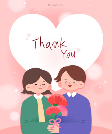 Family Month May Event Templateのイラスト素材
